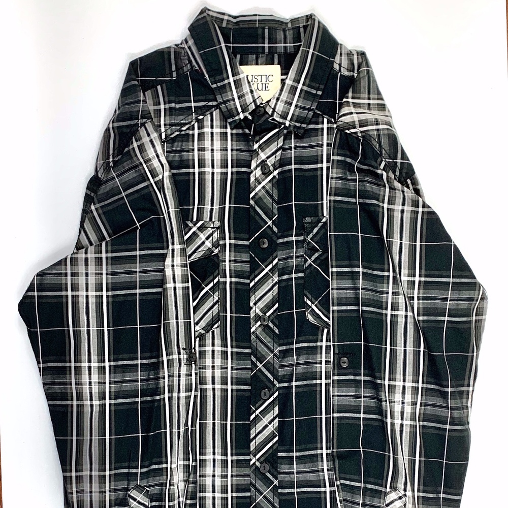 Mens Rustic Blue button down shirt